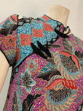 将图片加载到图库查看器,Terquise Orange Purple Black & White CHONG SAM Batik