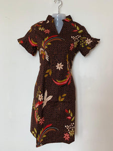 Dress - Modern Batik with Chinese Phoenix Art