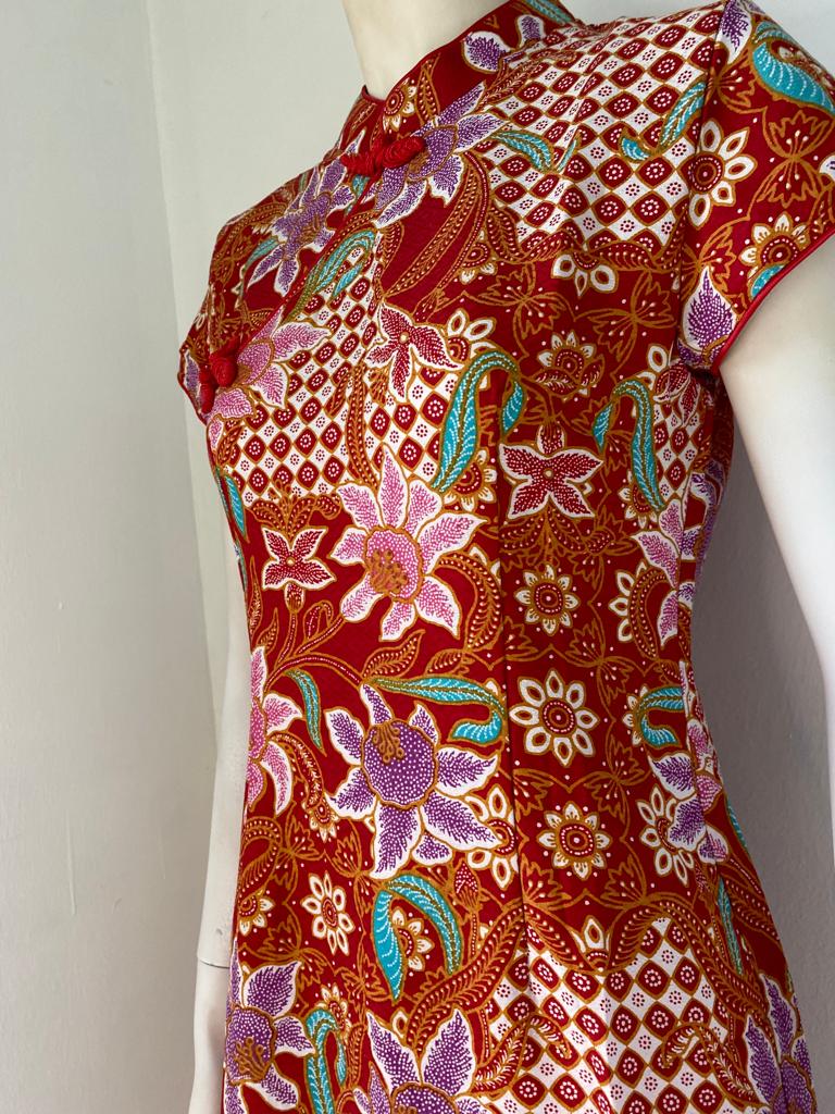 RED CHINESE NEW YEAR - Cheong Sam Batik